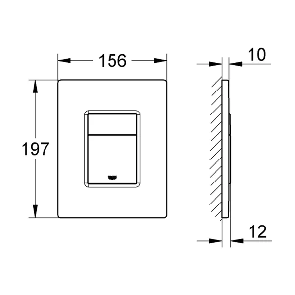 Set rezervor incastrat Grohe Rapid SL pentru vas wc cu clapeta auriu periat Skate Cosmopolitan picture - 6
