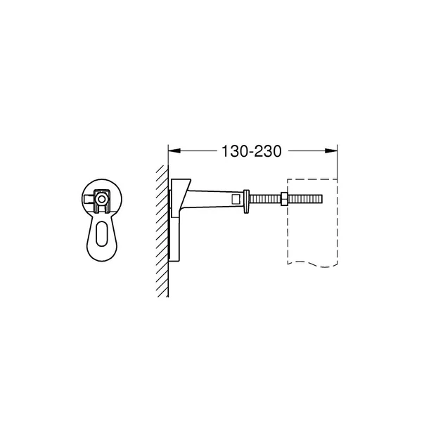 Set rezervor incastrat Grohe Rapid SL pentru vas wc cu clapeta auriu periat Skate Cosmopolitan picture - 8