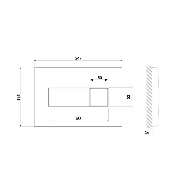 Set rezervor WC cu cadru B601 Cersanit Tech Line Opti si clapeta B1 crom plus vas WC City cu capac alb picture - 5