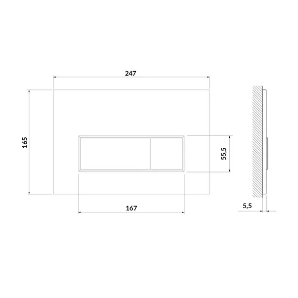 Set rezervor WC cu cadru B630 Cersanit Tech Line Opti si clapeta B1 negru plus vas WC Zen cu capac alb picture - 4