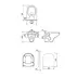 Set rezervor WC cu cadru B681 Cersanit Tech Line Base si clapeta Smart crom plus vas WC Zip cu capac alb picture - 5