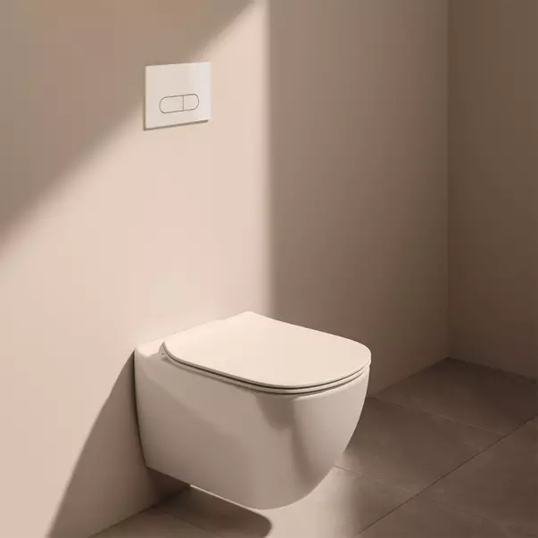 Set rezervor WC cu cadru Ideal Standard ProSys si clapeta Oleas M1 alb mat picture - 2