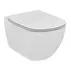 Set rezervor WC Ideal Standard ProSys si clapeta crom plus vas WC Tesi Aquablade cu capac soft close picture - 3