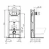 Set rezervor WC cu cadru Ideal Standard ProSys si clapeta Oleas M1 negru mat picture - 8