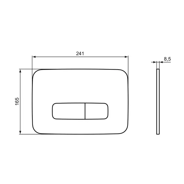 Set rezervor WC cu cadru Ideal Standard ProSys si clapeta Oleas M3 negru mat picture - 9
