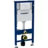 Set rezervor WC cu cadru incastrat Geberit Duofix cu set fixare si clapeta alba Delta20 plus vas WC Rune Ivaldi Grande alb cu capac slim softclose picture - 3