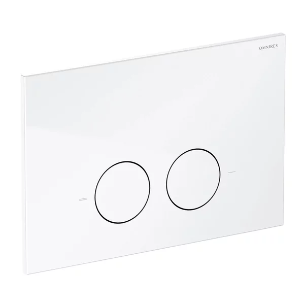 Set rezervor WC cu cadru Omnires StrongFrame si clapeta Minimal alb lucios picture - 3