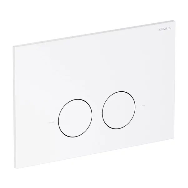 Set rezervor WC cu cadru Omnires StrongFrame si clapeta Minimal alb mat picture - 3