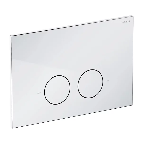 Set rezervor WC cu cadru Omnires StrongFrame si clapeta Minimal crom lucios picture - 3