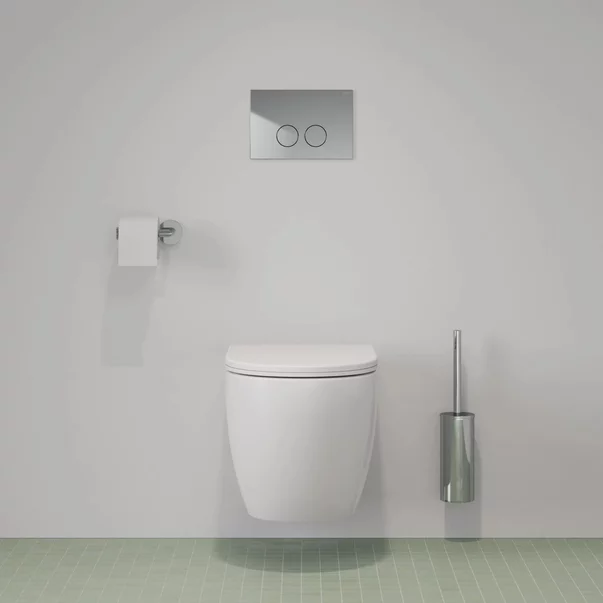 Set rezervor WC cu cadru Omnires StrongFrame si clapeta Minimal crom lucios picture - 4