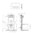 Set rezervor WC cu cadru Omnires StrongFrame si clapeta Minimal negru mat picture - 2
