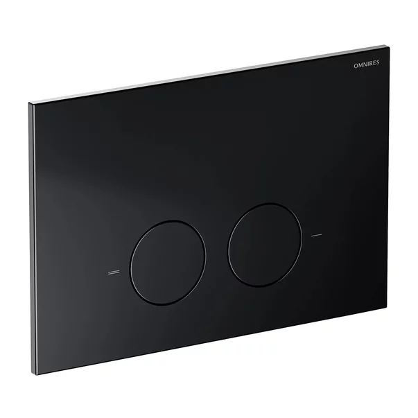 Set rezervor WC cu cadru Omnires StrongFrame si clapeta Minimal negru mat picture - 3