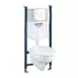 Set rezervor WC Grohe Solido 4 in 1 si clapeta alba Skate Air plus vas WC cu capac softclose picture - 1