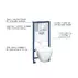 Set rezervor WC Grohe Solido Perfect 4 in 1 si clapeta crom Skate Cosmopolitan plus vas WC cu capac softclose picture - 2