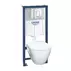 Set rezervor WC Grohe Solido Perfect 4 in 1 si clapeta crom Skate Cosmopolitan plus vas WC cu capac softclose picture - 1