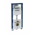 Set rezervor WC incastrat cu set fixare Geberit Duofix Up100 si clapeta Delta crom plus vas WC Rune Ivaldi alb cu capac slim softclose picture - 3