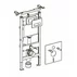 Set rezervor WC incastrat cu set fixare Geberit Duofix Up100 si clapeta Delta crom plus vas WC Rune Ivaldi alb cu capac slim softclose picture - 8