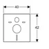 Set rezervor wc incastrat cu set fixare si clapeta negru mat Geberit Duofix Delta picture - 8