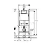 Set rezervor wc incastrat cu set fixare si clapeta negru mat Geberit Duofix Delta picture - 6