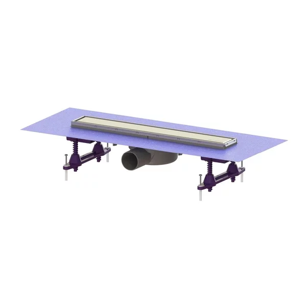Set rigola pentru dus plus capac Kessel Linearis Compact 75 cm inox cu sita de par si clapeta multistop picture - 7