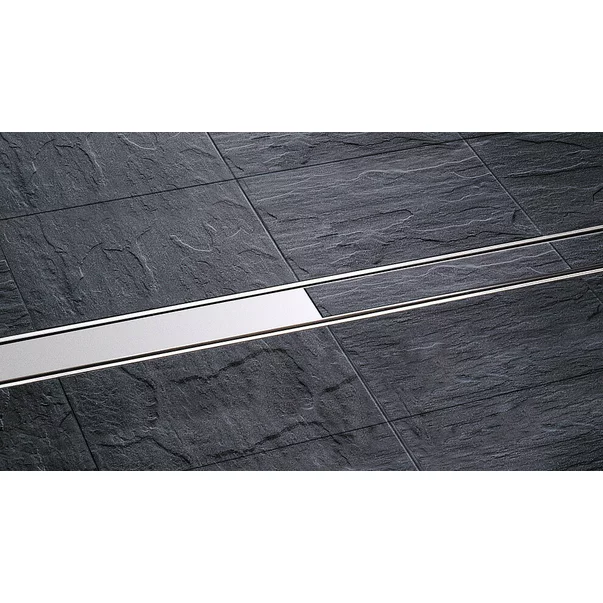 Set rigola pentru dus plus capac Kessel Linearis Compact 75 cm inox cu sita de par si clapeta multistop picture - 2