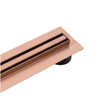 Set rigola dus plus capac Balneo Slim & Low ProLine finisaj cupru lucios 60 cm