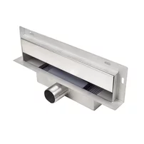 Set rigola dus plus capac Balneo W-Drain Next finisaj inox 90 cm scurgere la perete