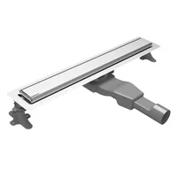 Set rigola dus plus capac Wirquin Flat Linear finisaj inox 60 cm