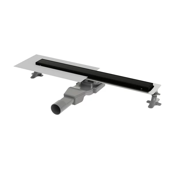 Set rigola dus plus capac Wirquin Linear finisaj negru mat 60 cm picture - 2