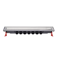 Set rigola dus plus capac Wirquin Venisio Expert finisaj inox 80 cm