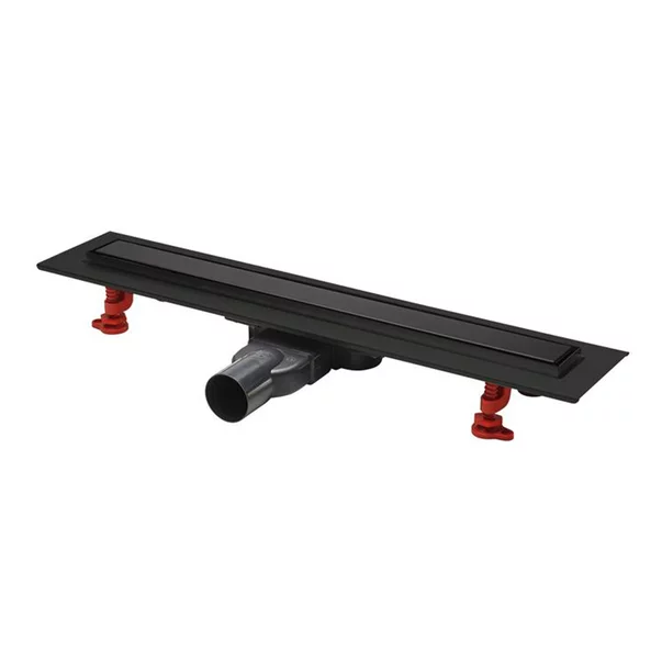 Set rigola dus plus capac Wirquin Venisio Slim Plus Black Touch finisaj negru 50 cm picture - 2