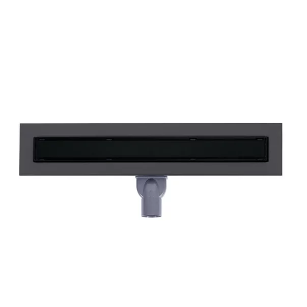 Set rigola dus plus capac Wirquin Venisio Slim Plus Black Touch finisaj negru 50 cm picture - 4