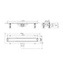 Set rigola dus plus capac Wirquin Venisio Slim Plus Black Touch finisaj negru 50 cm picture - 8