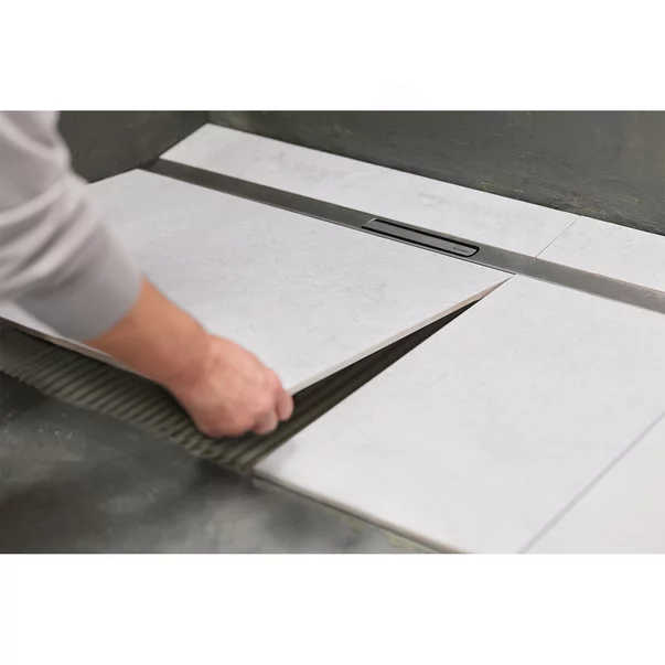 Set rigola pentru dus Geberit 90-220 mm plus capac CleanLine30 30-90 cm metal negru mat picture - 6