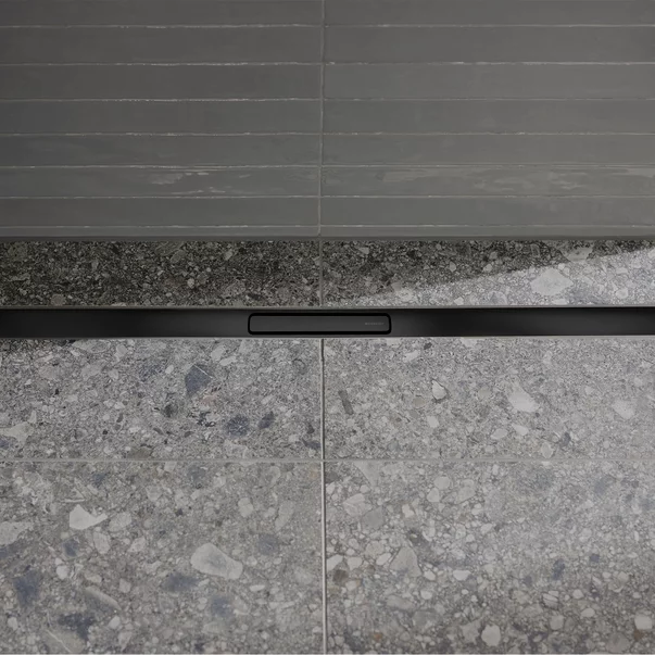Set rigola pentru dus Geberit 90-220 mm plus capac CleanLine30 30-90 cm metal negru mat picture - 2