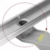 Set rigola pentru dus plus capac inox periat Rea Neox Superflow 60 cm picture - 2