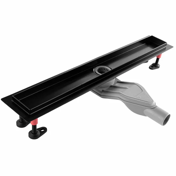 Set rigola pentru dus plus capac negru Rea Neox Superflow 60 cm picture - 2