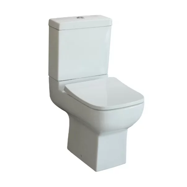 Set vas WC compact pe pardoseala Inter Ceramic Dante Rimless alb cu rezervor si capac softclose picture - 2