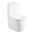 Set vas WC compact pe pardoseala Rune Gunvor Rimless alb cu rezervor si capac softclose picture - 2