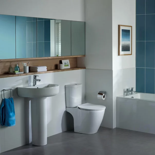 Set vas wc pe pardoseala capac slim softclose si rezervor Arc Ideal Standard Connect Aquablade picture - 2