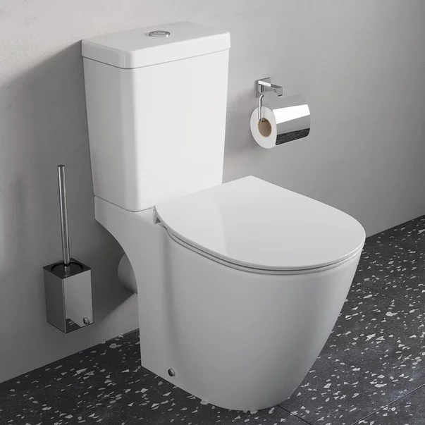 Set vas wc pe pardoseala capac slim softclose si rezervor Cube Ideal Standard Connect Aquablade picture - 2