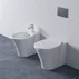 Set vas wc pe pardoseala BTW cu capac softclose slim si bideu Ideal Standard Connect Air Aquablade picture - 2
