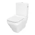 Set vas WC pe pardoseala Cersanit Crea back-to-wall cu capac slim softclose alb fara rezervor picture - 3