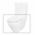 Set vas WC pe pardoseala Cersanit Crea back-to-wall cu capac softclose slim alb fara rezervor picture - 1