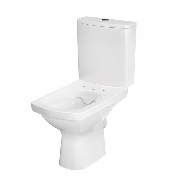 Set vas WC pe pardoseala Cersanit Easy New Clean On cu rezervor si capac inchidere lenta picture - 5