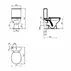 Set vas WC pe pardoseala cu functie bideu Ideal Standard Vidima rezervor 3/6 l si capac alb picture - 3
