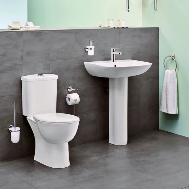 Set vas WC pe pardoseala Grohe Bau Ceramic Rimless cu rezervor asezat si capac softclose picture - 1