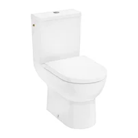 Set vas WC pe pardoseala Hansgrohe GladeLake S rimless cu rezervor si capac softclose alb lucios