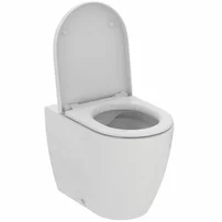 Set vas WC pe pardoseala Ideal Standard Ellisse rimless cu capac softclose alb