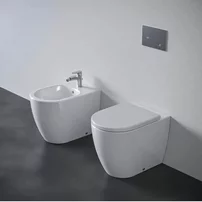 Set vas WC pe pardoseala Ideal Standard Ellisse rimless cu capac softclose alb